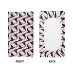 Purple Halloween Witch Hat Pattern Print Changing Pad Cover