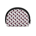 Purple Halloween Witch Hat Pattern Print Coin Purse