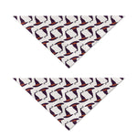 Purple Halloween Witch Hat Pattern Print Dog Bandana
