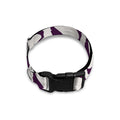 Purple Halloween Witch Hat Pattern Print Dog Collar