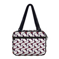 Purple Halloween Witch Hat Pattern Print Double Strap Bible Bag