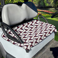 Purple Halloween Witch Hat Pattern Print Golf Cart Seat Cover