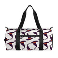 Purple Halloween Witch Hat Pattern Print Gym Bag
