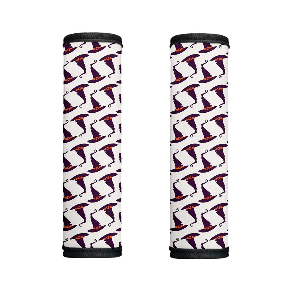 Purple Halloween Witch Hat Pattern Print Handle Covers