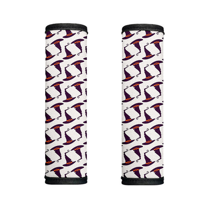 Purple Halloween Witch Hat Pattern Print Handle Covers