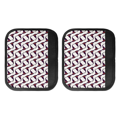 Purple Halloween Witch Hat Pattern Print Handle Covers