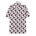 Purple Halloween Witch Hat Pattern Print Hawaiian Shirt