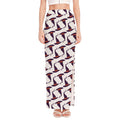 Purple Halloween Witch Hat Pattern Print High Slit Maxi Skirt