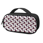 Purple Halloween Witch Hat Pattern Print Insulin Cooler Travel Case
