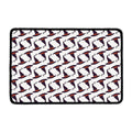 Purple Halloween Witch Hat Pattern Print Kitchen Mat