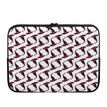 Purple Halloween Witch Hat Pattern Print Laptop Sleeve