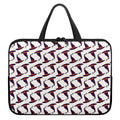 Purple Halloween Witch Hat Pattern Print Laptop Sleeve With Handle