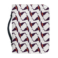 Purple Halloween Witch Hat Pattern Print Leather Bible Cover