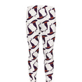 Purple Halloween Witch Hat Pattern Print Men's Leggings