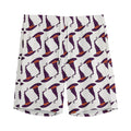 Purple Halloween Witch Hat Pattern Print Men's Athletic Shorts