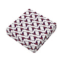 Purple Halloween Witch Hat Pattern Print Outdoor Seat Cushion Cover