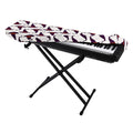 Purple Halloween Witch Hat Pattern Print Piano Keyboard Cover