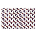 Purple Halloween Witch Hat Pattern Print Polyester Doormat
