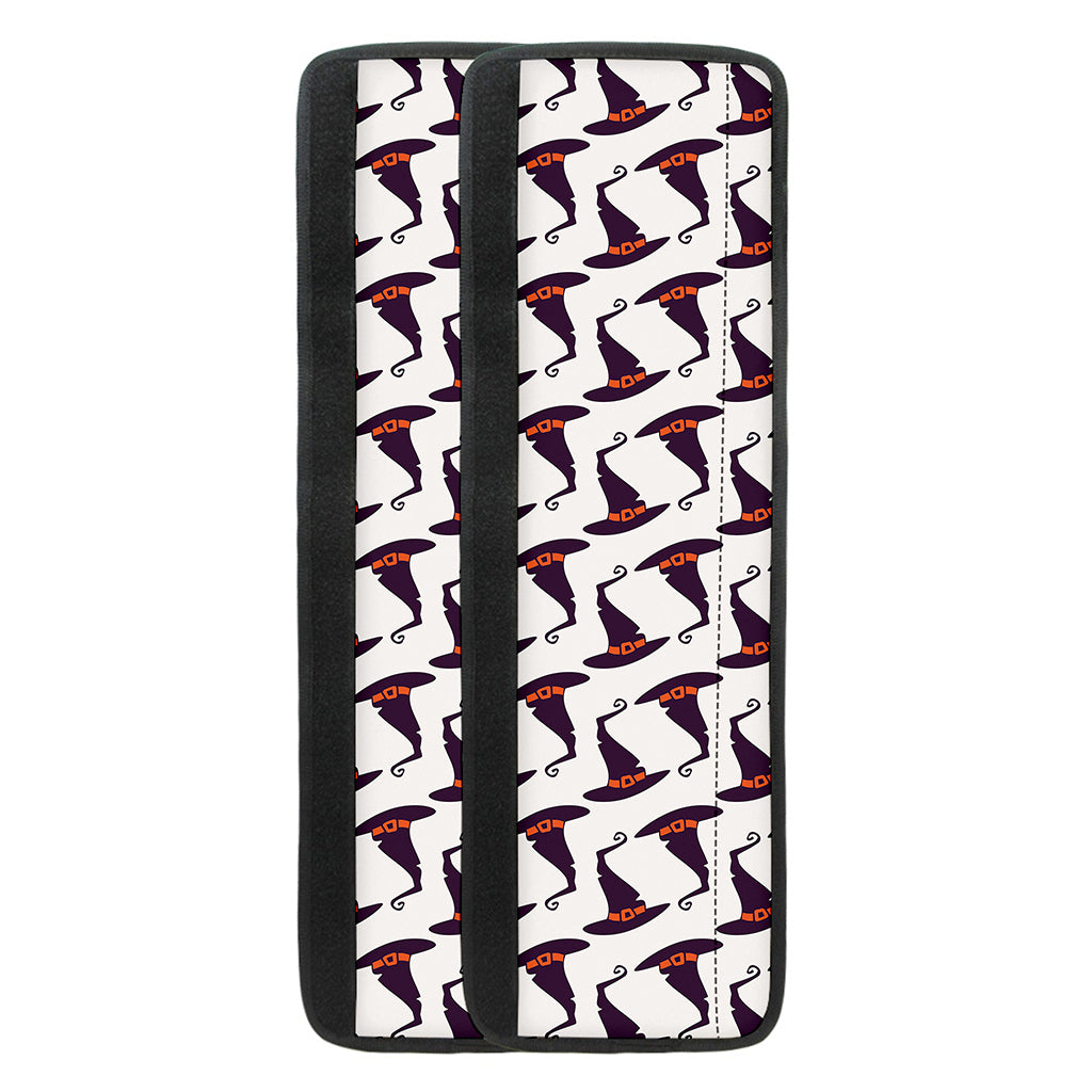 Purple Halloween Witch Hat Pattern Print Refrigerator Handle Covers