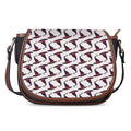 Purple Halloween Witch Hat Pattern Print Saddle Bag