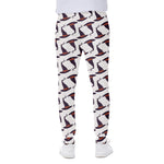 Purple Halloween Witch Hat Pattern Print Scuba Joggers