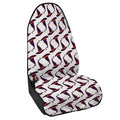 Purple Halloween Witch Hat Pattern Print Waterproof Car Seat Cover