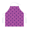 Purple Halloween Witch Pattern Print Adjustable Apron