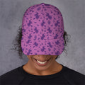 Purple Halloween Witch Pattern Print Baseball Cap