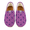 Purple Halloween Witch Pattern Print Casual Shoes
