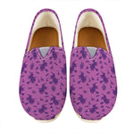 Purple Halloween Witch Pattern Print Casual Shoes