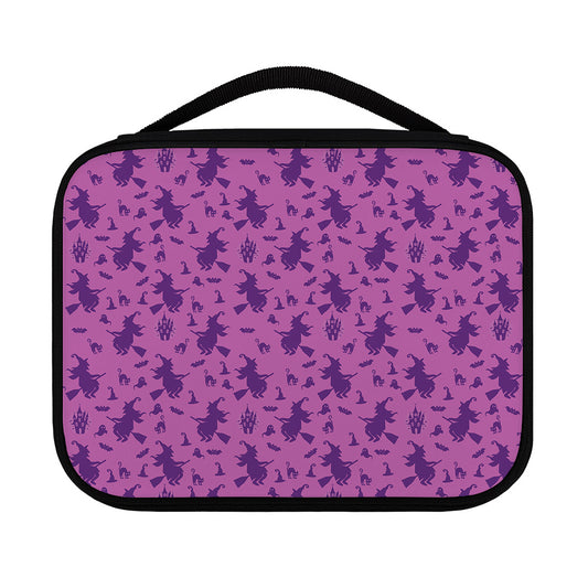 Purple Halloween Witch Pattern Print Classic Bible Case