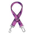 Purple Halloween Witch Pattern Print Dog Seat Belt