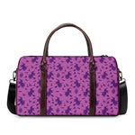 Purple Halloween Witch Pattern Print Duffle Bag