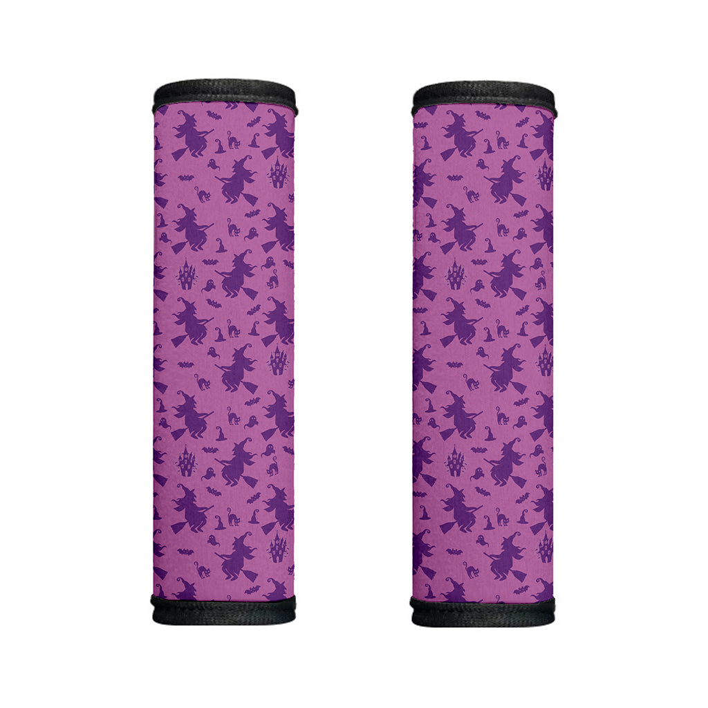 Purple Halloween Witch Pattern Print Handle Covers