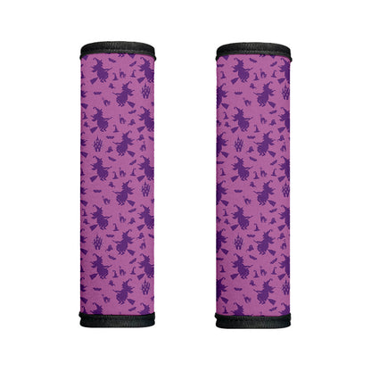 Purple Halloween Witch Pattern Print Handle Covers