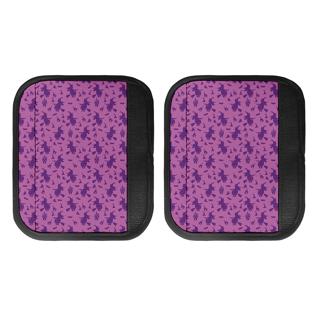 Purple Halloween Witch Pattern Print Handle Covers