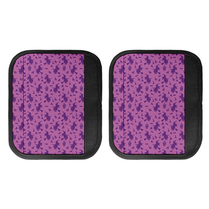 Purple Halloween Witch Pattern Print Handle Covers