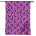 Purple Halloween Witch Pattern Print House Flag