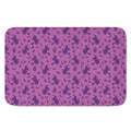 Purple Halloween Witch Pattern Print Indoor Door Mat