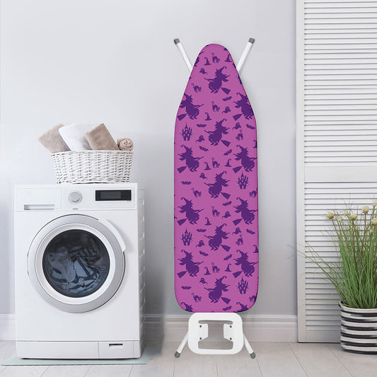 Purple Halloween Witch Pattern Print Ironing Board Cover