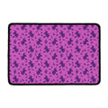 Purple Halloween Witch Pattern Print Kitchen Mat