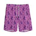 Purple Halloween Witch Pattern Print Men's Athletic Shorts