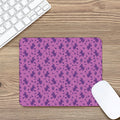 Purple Halloween Witch Pattern Print Mouse Pad