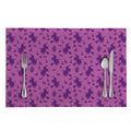 Purple Halloween Witch Pattern Print Placemat