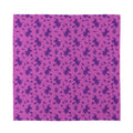Purple Halloween Witch Pattern Print Silk Bandana