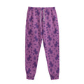 Purple Halloween Witch Pattern Print Sweatpants
