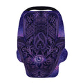 Purple Hamsa Hand Print Baby Seat Cover