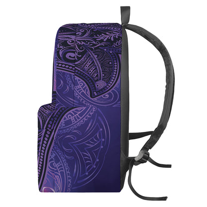 Purple Hamsa Hand Print Backpack