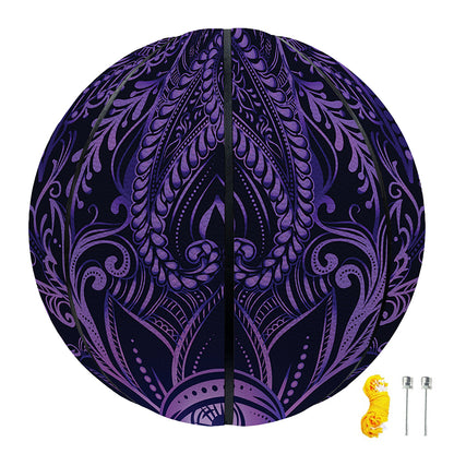 Purple Hamsa Hand Print Basketball