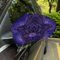 Purple Hamsa Hand Print Car Side Mirror Covers